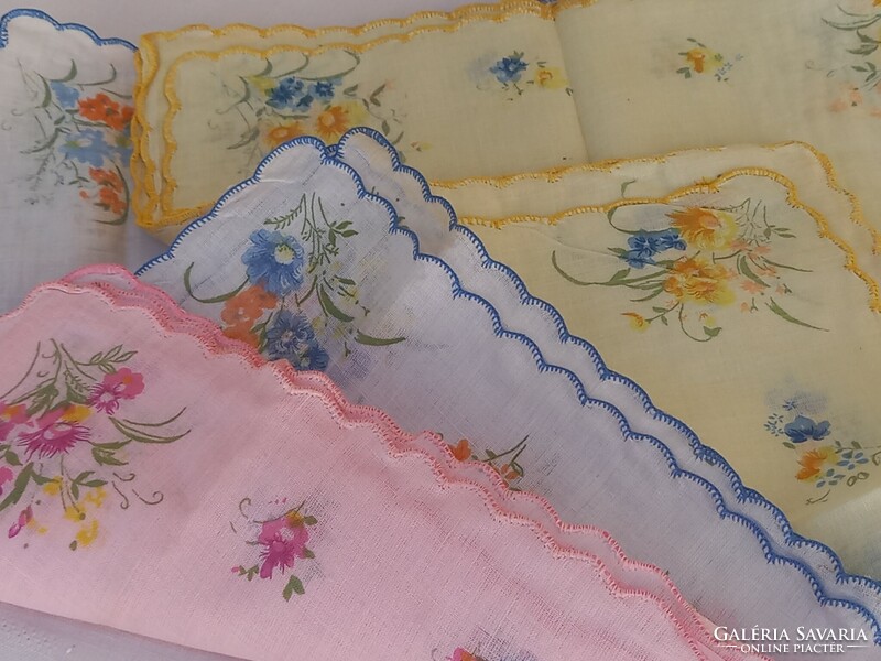 New, retro women's textile handkerchiefs with tags