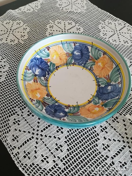 Ceramic wall plate with frame