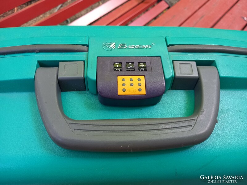 Eminent turquoise green rolling suitcase with number lock (50 cm)
