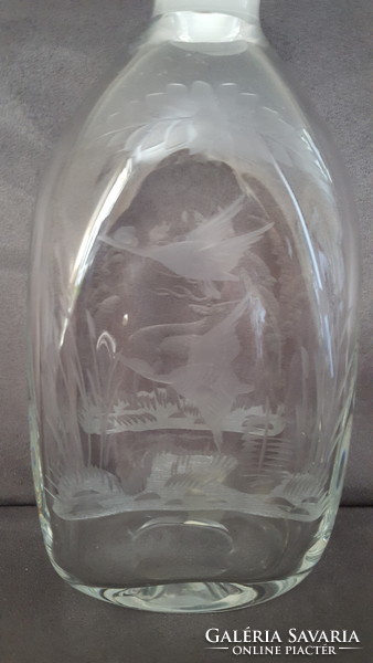 Very nice polished crystal glass, for hunters