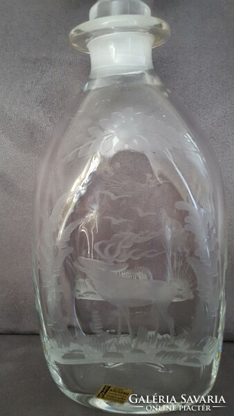 Very nice polished crystal glass, for hunters