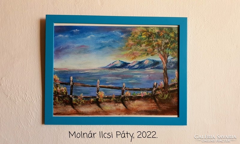 Pastel landscape 2. - Molnár Ilcsi's own painting - soft pastel