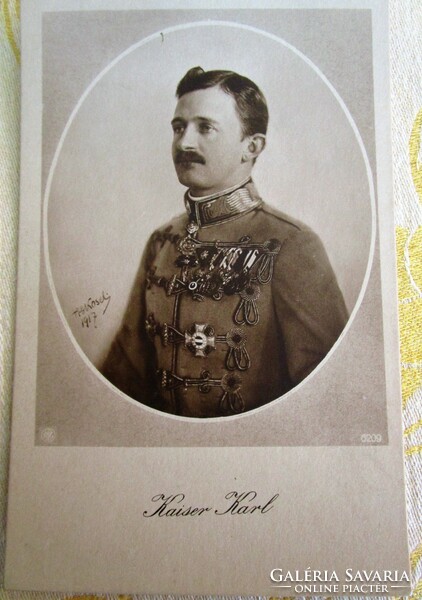 1917 UTOLSÓ MAGYAR KIRÁLY IV. KÁROLY KORABELI FOTÓ - FOTÓLAP