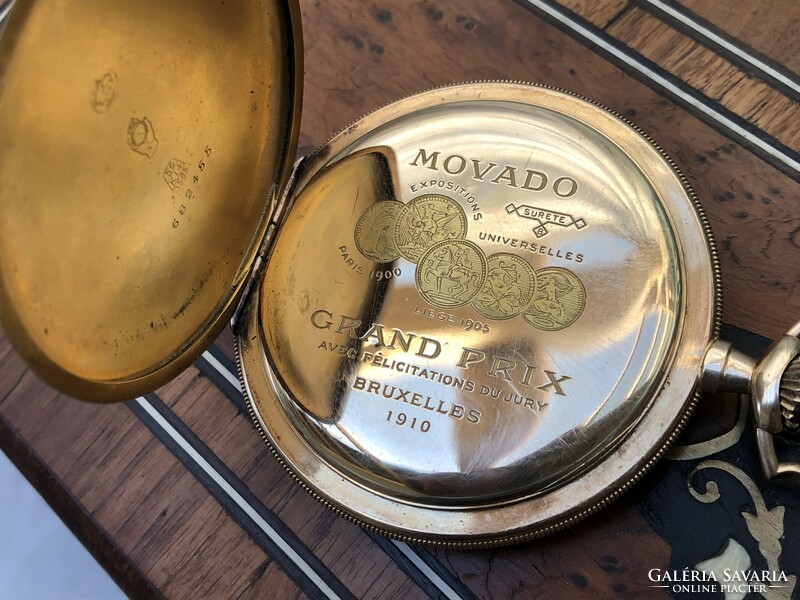 Movado gold pocket watch works!