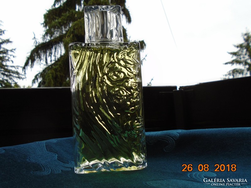 1993 Serge Mensau tervezte EAU DE ROCHAS HOMME párizsi férfi parfümös üveg ,CSAK ÜVEG