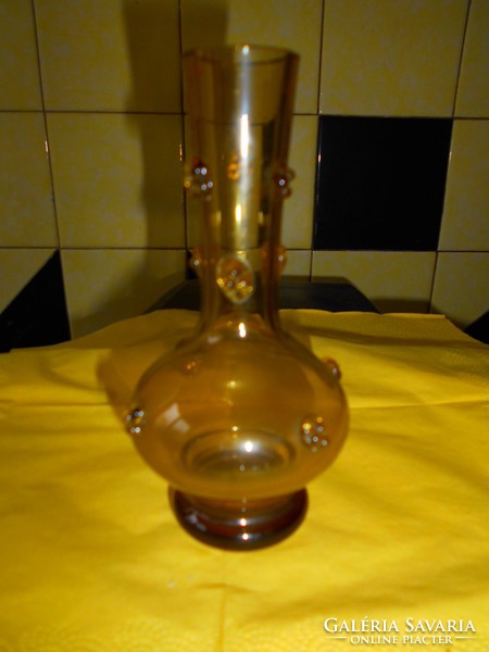 Cammed glass vase