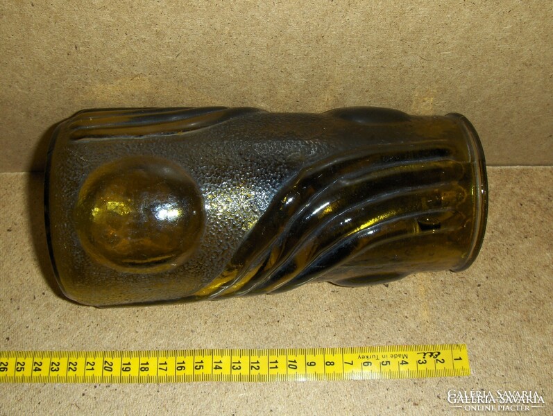 Retro üveg váza 21 cm (1/d)