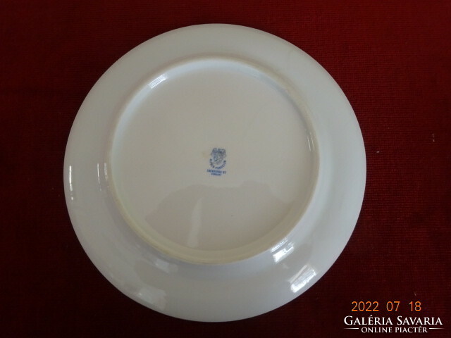 Alföldi porcelain small plate with a pink flower pattern. He has! Jokai.