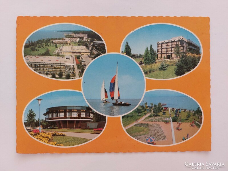Retro képeslap fotó levelezőlap 1980 Siófok Balatonszéplak