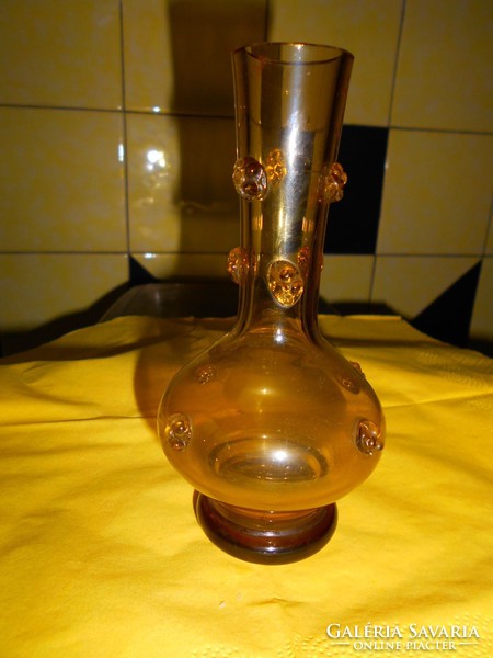 Cammed glass vase