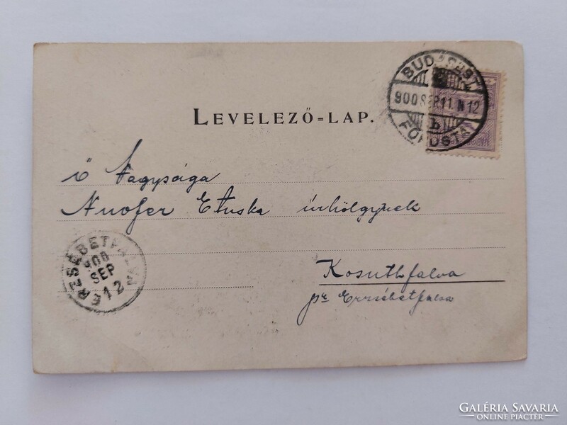 Régi képeslap 1900 művészeti levelezőlap