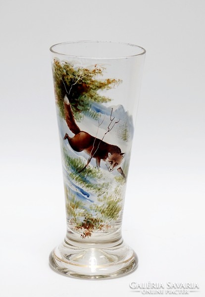 Hunter cup, hand painted