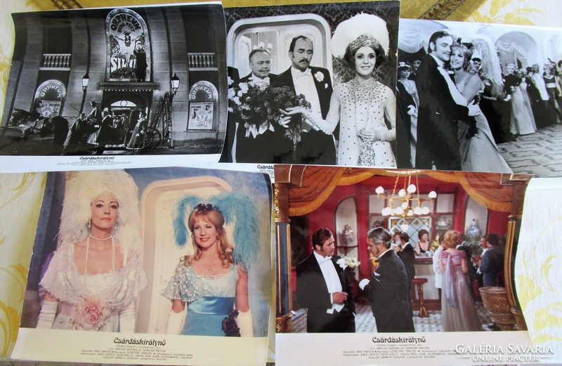 1971 Cárdásárályň operetta film sinetar latino songs psota contemporary advertising photo 30 cm photo 5 pcs