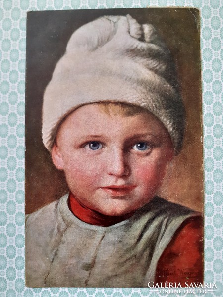 Old postcard 1919 paul wagner friedel art postcard