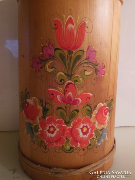 Cheeseboard - 61 cm wood - hand painted - old - Austrian - pattern on both sides - 61 x 27 x 21 cm - flawless