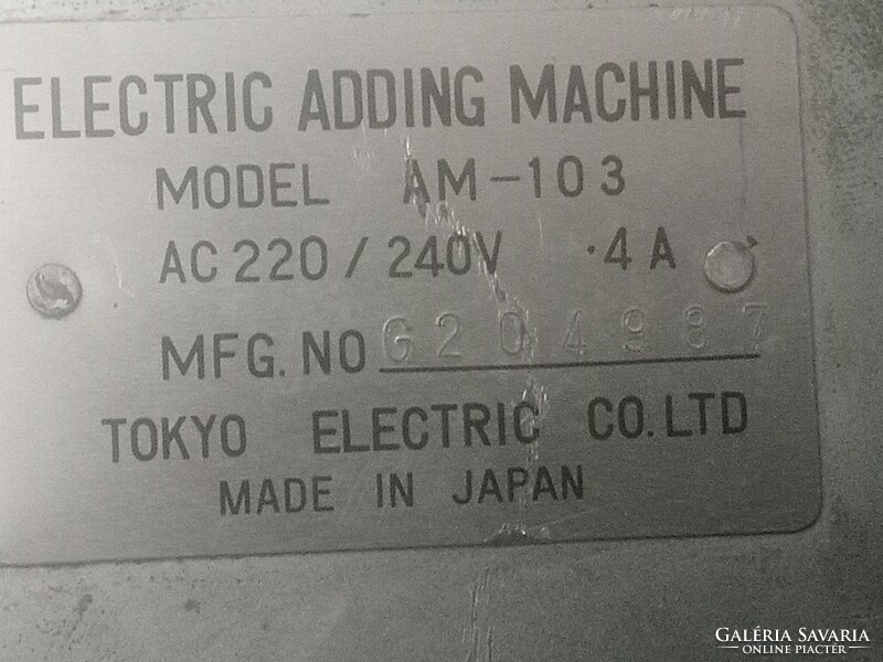 Abc (Tokyo Electronic Co LTD) antik japán elektronikus asztali számológép