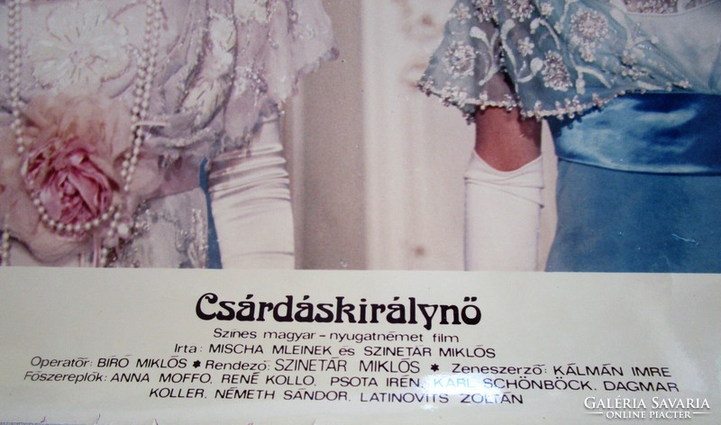 1971 Cárdásárályň operetta film sinetar latino songs psota contemporary advertising photo 30 cm photo 5 pcs