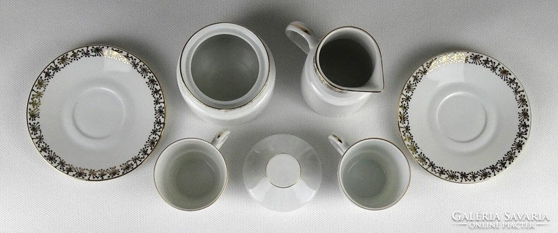 1J887 Régi kétszemélyes Epiag Cseh porcelán kávéskészlet