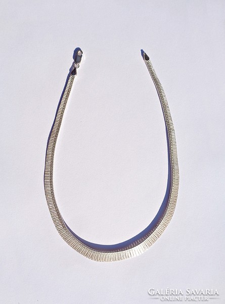 42 Cm. Long silver necklace