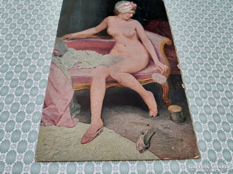 Régi képeslap Degi Gemälde akt művészi levelezőlap