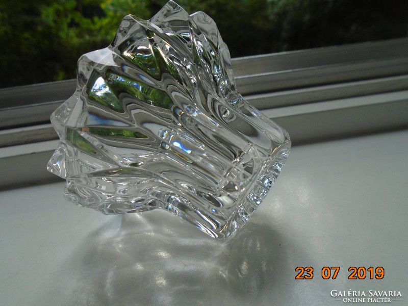 Modern Scandinavian style crystal candle with candle holder