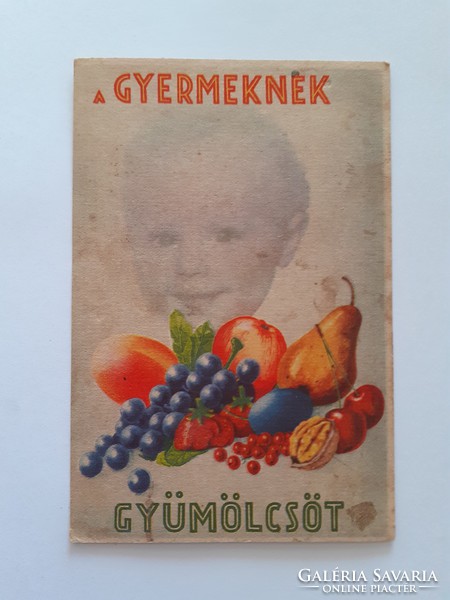 Old postcard fruit propaganda postcard
