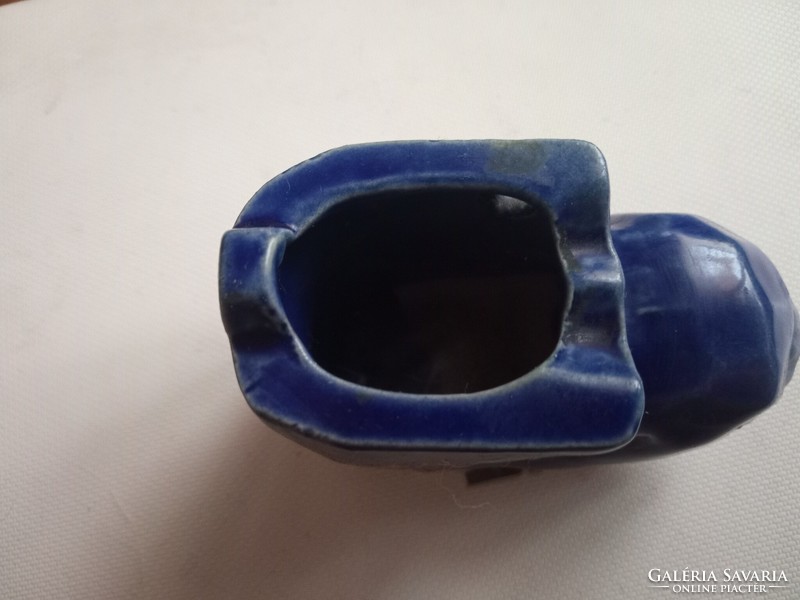 Tündéri kerámia kék bakancs fogpiszkáló tartó