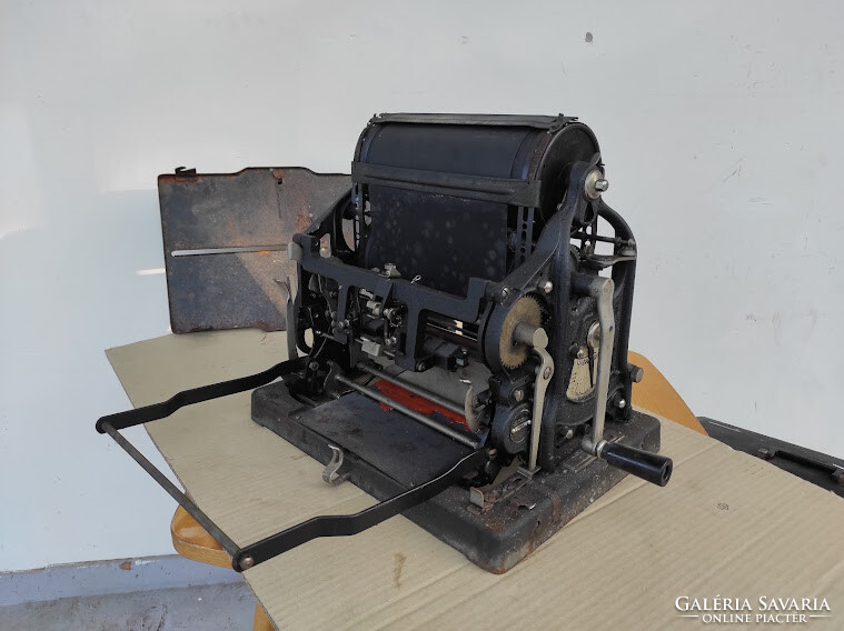 Antik nyomdagép nyomdai eszköz sokszorosító stencilgép Gestetner Dávid 930 5738
