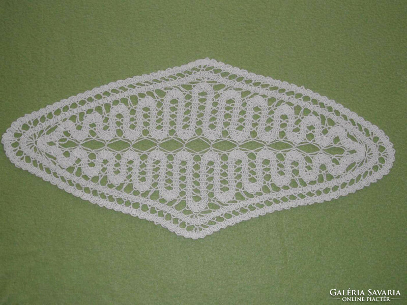 Hand crochet lace tablecloth