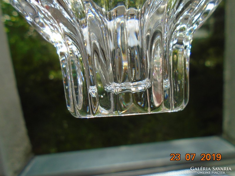 Modern Scandinavian style crystal candle with candle holder