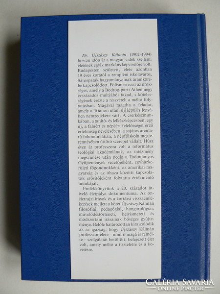 ÚJSZÁSZY KÁLMÁN, EMLÉKKÖNYV 1996, KÖNYV KIVÁLÓ ÁLLAPOTBAN