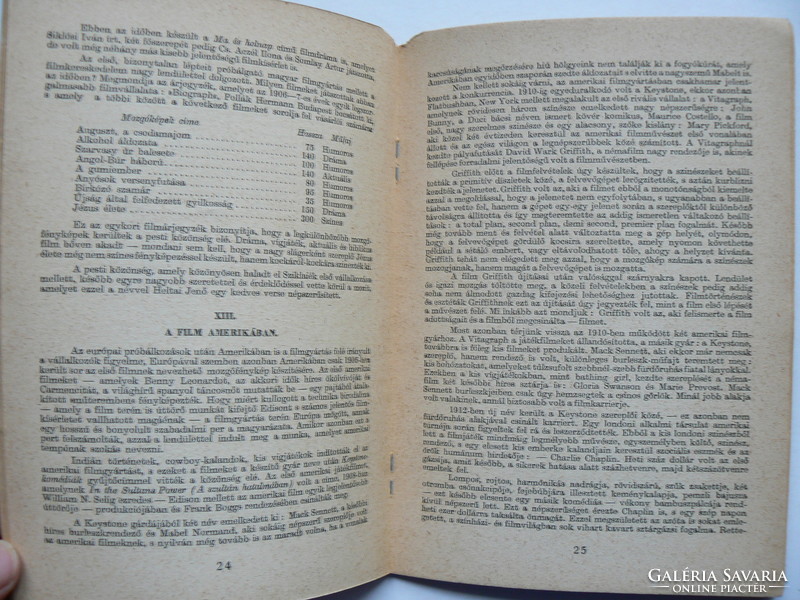 AZ ÖTVENÉVES MOZI, PÁNCZÉL LAJOS 1945, KÖNYV KÖZEPES ÁLLAPOTBAN (RITKA!)