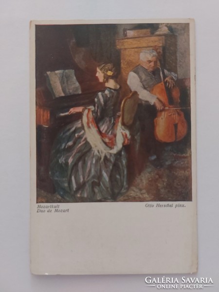 Old postcard 1915 art postcard