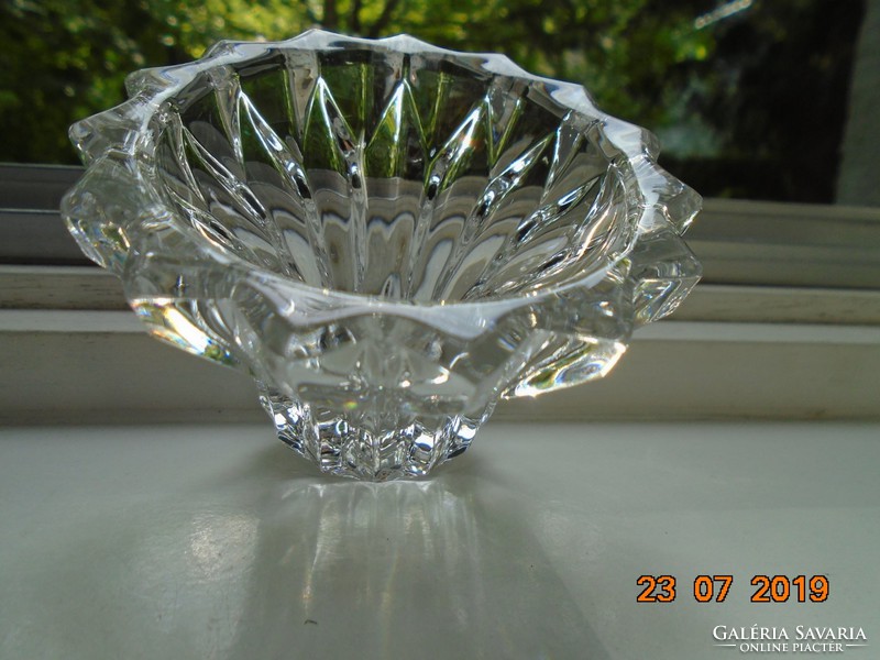 Modern Scandinavian style crystal candle with candle holder