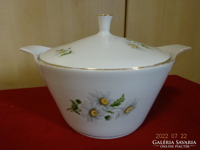 Alföldi porcelain soup bowl with daisy pattern. He has! Jokai.