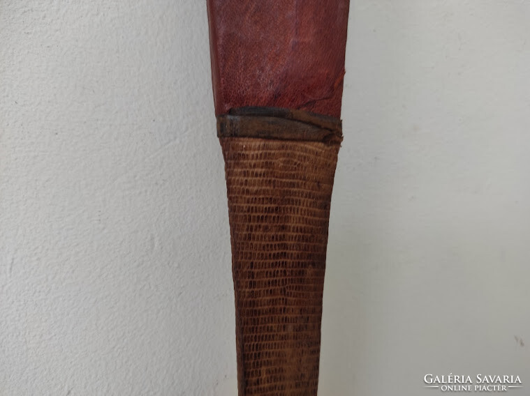 Antique African knife Africa iron blade lizard skin decoration Maasai dagger 945 5740