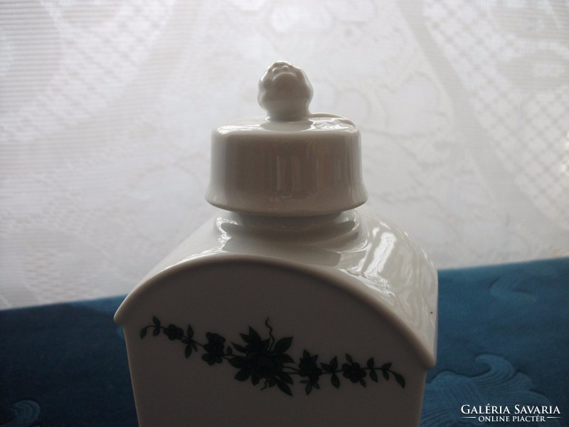 Antique rare! Fürstenberg numbered porcelain tea bottle with rose holder