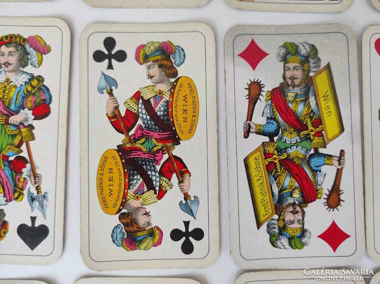 Antique card piatnik tarokk game 56 cards 5798
