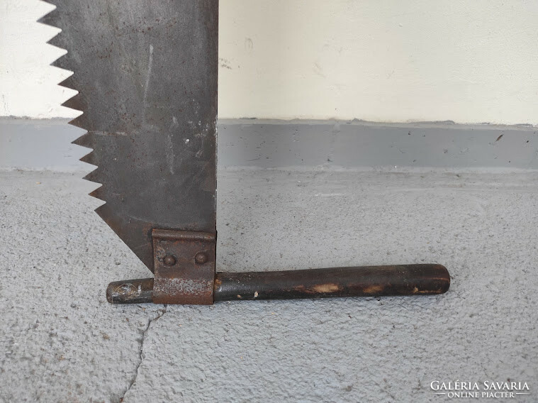 Antique saw two-person woodcutter tool tool special collector's rarity 985 5784