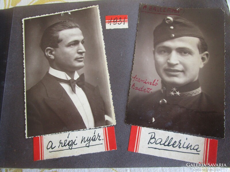 FOTÓ ALBUM 48 DB FÉNYKÉP cca 1927- 48 Unger Viktor színész különböző szerepekben jelmezekben