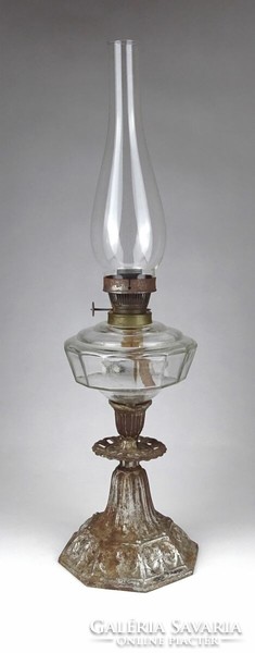 1J894 old large kerosene lamp 51 cm