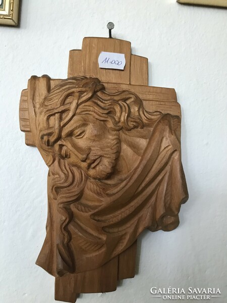 Jesus head carved
