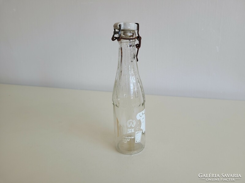 Old retro Husi soft drink bottle with buckle
