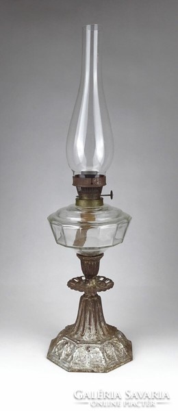 1J894 old large kerosene lamp 51 cm