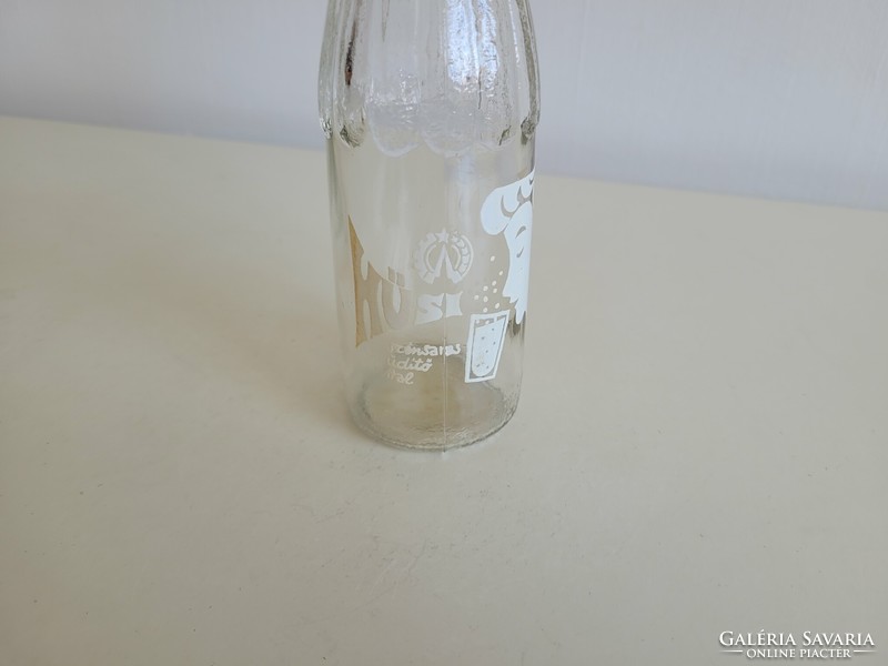 Régi retro Hüsi üdítős csatos üveg palack üdítősüveg