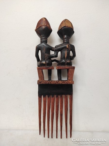 Antique African Comb Wood Ivory Coast 849 5796