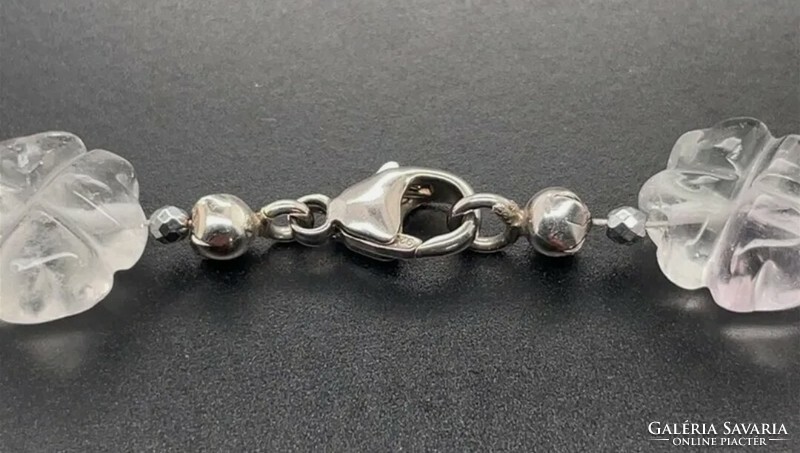 Unique Fluorite Flower Gemstone Necklaces 925 Sterling Silver New