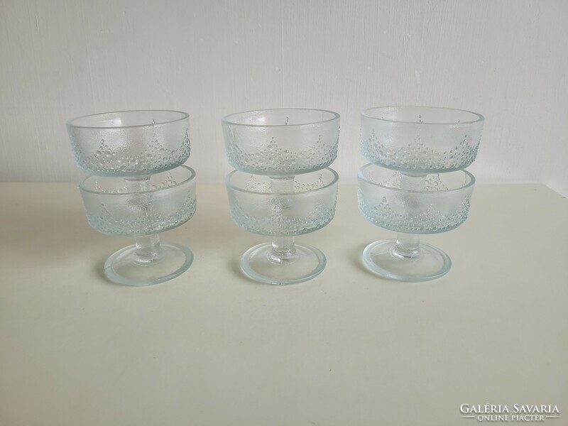 Retro old ice cream dessert glass cup old confectionery ice cream stemmed glass cup