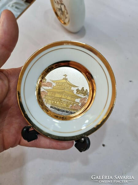 Japán aranyozott porcelán készlet