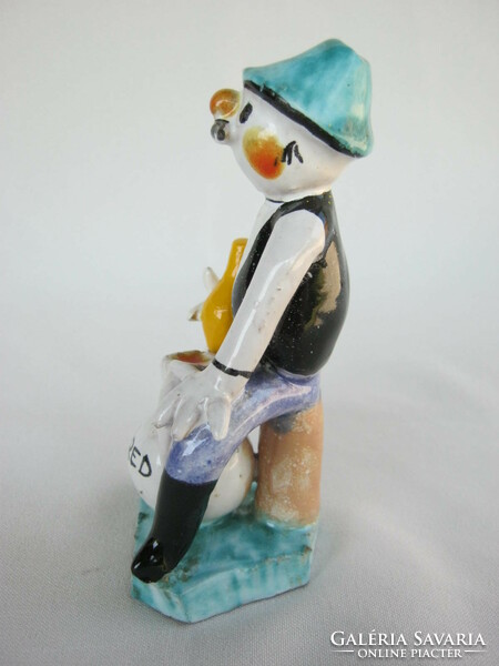 Juried industrial artist retro figural ceramic Balaton souvenir